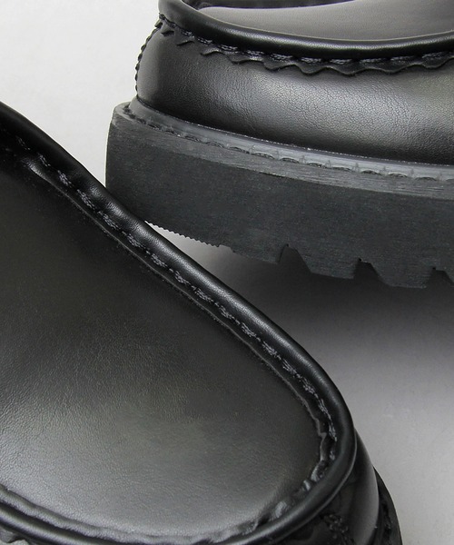 glabella(グラベラ)の「厚底 プラットフォームソール チロリアンシューズ(ドレスシューズ・メンズ・ブラック・S/M/L)」の5枚目の写真