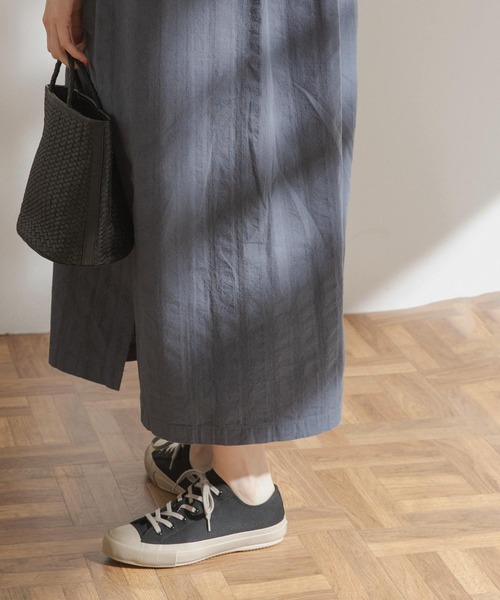 FORK&SPOON（フォークアンドスプーン）の「FORK&SPOON　ランダムヘリンボーンキーネックワンピース（ワンピース・レディース・ブラック/カーキ/ブルー系その他・ONE）」の8枚目の写真