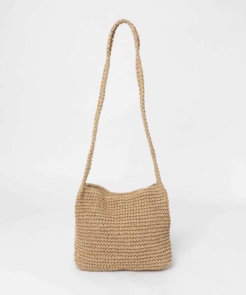 URBAN RESEARCH DOORS（アーバンリサーチドアーズ）の「ペーパープレーンショルダーバッグ（ショルダーバッグ・レディース・ベージュ/ブラウン・ONE）」の9枚目の写真