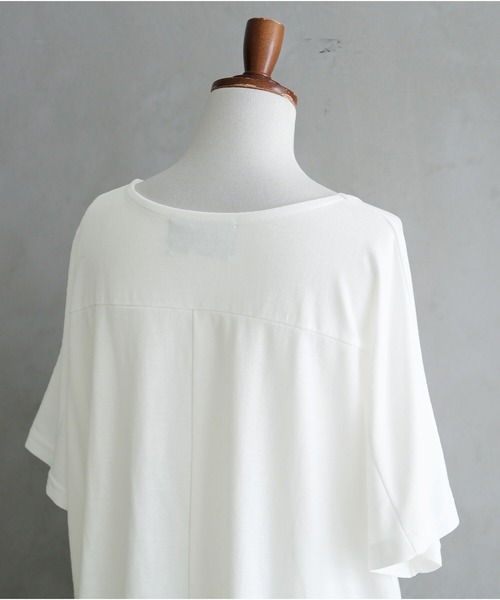 osharewalker（オシャレウォーカー）の「【廃盤】『立体タックデザインTシャツ』（Tシャツ/カットソー・レディース・ブラック/ネイビー/レッド/オフホワイト・FREE）」の14枚目の写真