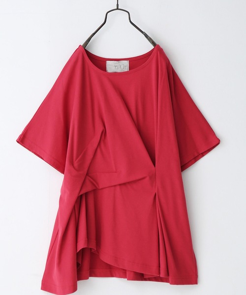 osharewalker（オシャレウォーカー）の「【廃盤】『立体タックデザインTシャツ』（Tシャツ/カットソー・レディース・ブラック/ネイビー/レッド/オフホワイト・FREE）」の21枚目の写真