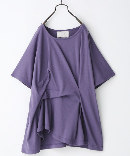 osharewalker（オシャレウォーカー）の「【廃盤】『立体タックデザインTシャツ』（Tシャツ/カットソー・レディース・ブラック/ネイビー/レッド/オフホワイト・FREE）」の11枚目の写真