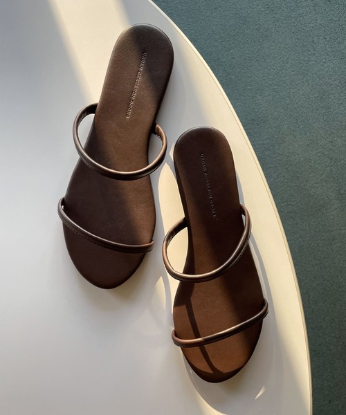 URBAN RESEARCH DOORS（アーバンリサーチドアーズ）の「ダブルストラップサンダル（サンダル・レディース・ダークブラウン/アイボリー・36/37/38）」の5枚目の写真