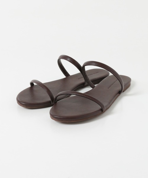 URBAN RESEARCH DOORS（アーバンリサーチドアーズ）の「ダブルストラップサンダル（サンダル・レディース・ダークブラウン/アイボリー・36/37/38）」の8枚目の写真
