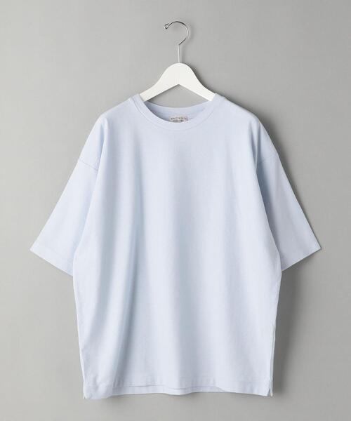 BEAUTY&YOUTH UNITED ARROWS（ビューティーアンドユースユナイテッドアローズ）の「BY クレープウェーブ ハーフスリーブ Tシャツ（Tシャツ/カットソー・メンズ・ライトブルー/ブラック/ベージュ・SMALL/MEDIUM/LARGE/X-LARGE）」の3枚目の写真