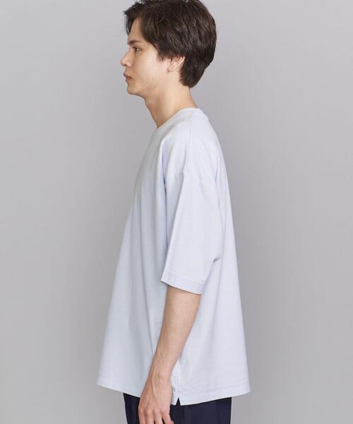 BEAUTY&YOUTH UNITED ARROWS（ビューティーアンドユースユナイテッドアローズ）の「BY クレープウェーブ ハーフスリーブ Tシャツ（Tシャツ/カットソー・メンズ・ライトブルー/ブラック/ベージュ・SMALL/MEDIUM/LARGE/X-LARGE）」の5枚目の写真