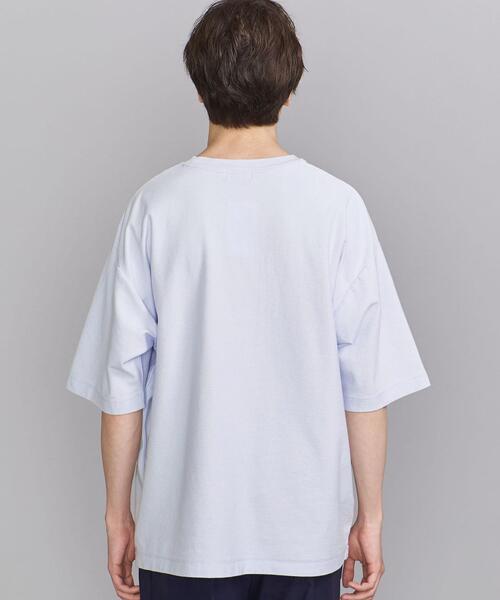 BEAUTY&YOUTH UNITED ARROWS（ビューティーアンドユースユナイテッドアローズ）の「BY クレープウェーブ ハーフスリーブ Tシャツ（Tシャツ/カットソー・メンズ・ライトブルー/ブラック/ベージュ・SMALL/MEDIUM/LARGE/X-LARGE）」の6枚目の写真