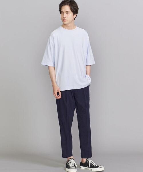 BEAUTY&YOUTH UNITED ARROWS（ビューティーアンドユースユナイテッドアローズ）の「BY クレープウェーブ ハーフスリーブ Tシャツ（Tシャツ/カットソー・メンズ・ライトブルー/ブラック/ベージュ・SMALL/MEDIUM/LARGE/X-LARGE）」の8枚目の写真