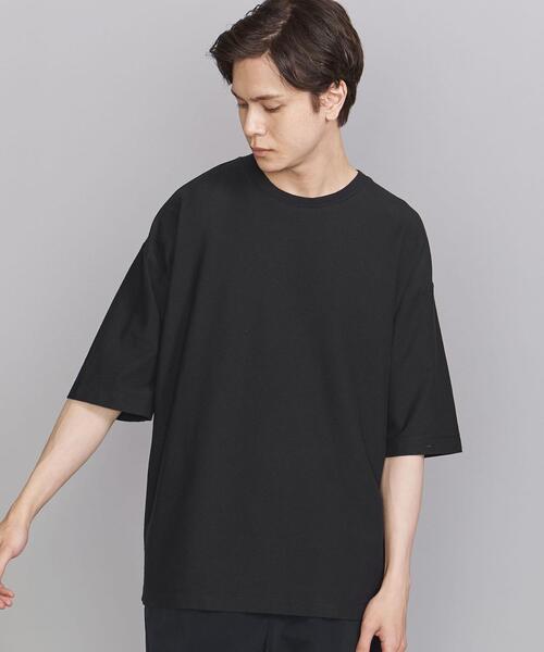 BEAUTY&YOUTH UNITED ARROWS（ビューティーアンドユースユナイテッドアローズ）の「BY クレープウェーブ ハーフスリーブ Tシャツ（Tシャツ/カットソー・メンズ・ライトブルー/ブラック/ベージュ・SMALL/MEDIUM/LARGE/X-LARGE）」の10枚目の写真