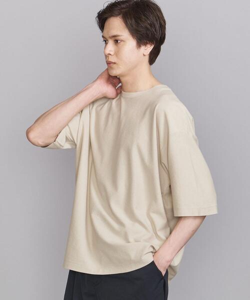 BEAUTY&YOUTH UNITED ARROWS（ビューティーアンドユースユナイテッドアローズ）の「BY クレープウェーブ ハーフスリーブ Tシャツ（Tシャツ/カットソー・メンズ・ライトブルー/ブラック/ベージュ・SMALL/MEDIUM/LARGE/X-LARGE）」の13枚目の写真