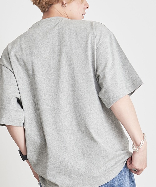 SILVER BULLET(シルバーバレット)の「『CavariA/キャバリア』ロゴ刺繍入りクルーネック半袖カレッジTシャツ(Tシャツ/カットソー・メンズ・グレー/ネイビー/ホワイト・L/M)」の7枚目の写真