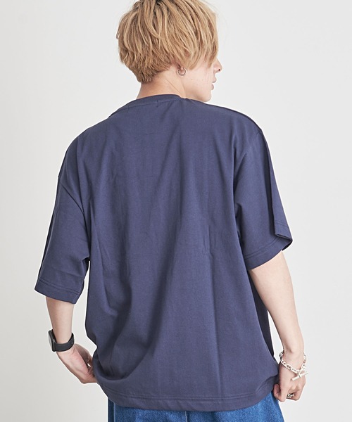 SILVER BULLET(シルバーバレット)の「『CavariA/キャバリア』ロゴ刺繍入りクルーネック半袖カレッジTシャツ(Tシャツ/カットソー・メンズ・グレー/ネイビー/ホワイト・L/M)」の12枚目の写真