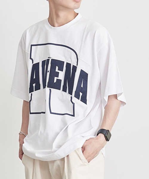 SILVER BULLET(シルバーバレット)の「『CavariA/キャバリア』ロゴ刺繍入りクルーネック半袖カレッジTシャツ(Tシャツ/カットソー・メンズ・グレー/ネイビー/ホワイト・L/M)」の14枚目の写真