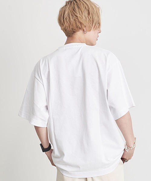 SILVER BULLET(シルバーバレット)の「『CavariA/キャバリア』ロゴ刺繍入りクルーネック半袖カレッジTシャツ(Tシャツ/カットソー・メンズ・グレー/ネイビー/ホワイト・L/M)」の17枚目の写真