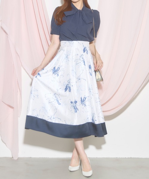 tocco closet（トッコ　クローゼット）の「【ZOZO限定再販】ボウタイりぼん半袖ブラウス（シャツ/ブラウス・レディース・ベージュ/オフホワイト/ピンク/ブルー/ネイビー/グレイッシュブルー/ライトイエロー/ミント/ブラック・M）」の18枚目の写真