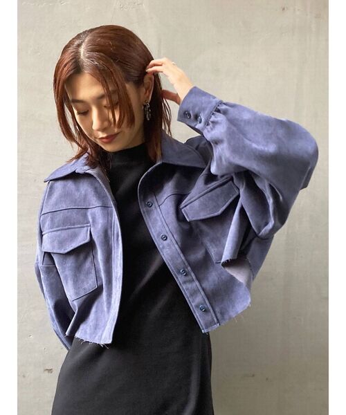 EMODA（エモダ）の「オーバーショートシャツジャケット