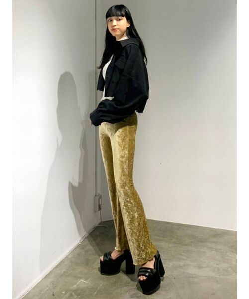 EMODA（エモダ）の「オーバーショートシャツジャケット（テーラードジャケット・レディース・アイボリー/ブラック/ブルー・FREE）」の20枚目の写真