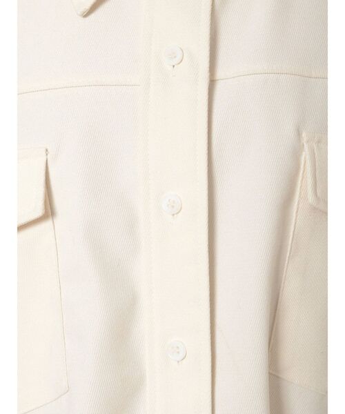 EMODA（エモダ）の「オーバーショートシャツジャケット（テーラードジャケット・レディース・アイボリー/ブラック/ブルー・FREE）」の6枚目の写真