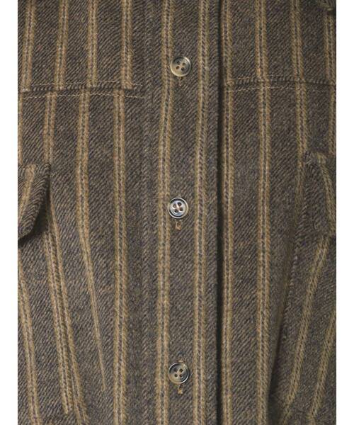 EMODA（エモダ）の「オーバーショートシャツジャケット（テーラードジャケット・レディース・アイボリー/ブラック/ブルー・FREE）」の22枚目の写真