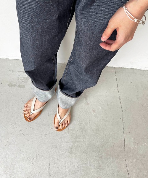 CANAL JEAN(キャナルジーン)の「YA-YA(ヤヤ) "Quiet"ハイウエストストレートデニムパンツ(デニムパンツ・レディース・ノンウォッシュ・23/24/25/26)」の17枚目の写真