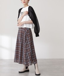 N.（N. Natural Beauty Basic） | ◆シアーチェックスカート(スカート)