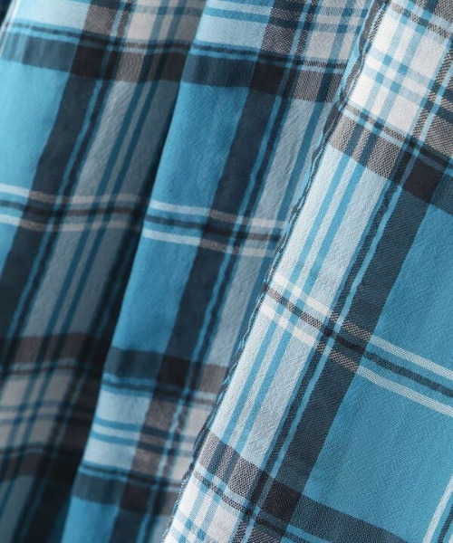 N.（N. Natural Beauty Basic）（エヌエヌナチュラルビューティーベーシック）の「◆シアーチェックスカート（スカート・レディース・ブラウン/ブルー・MEDIUM）」の12枚目の写真