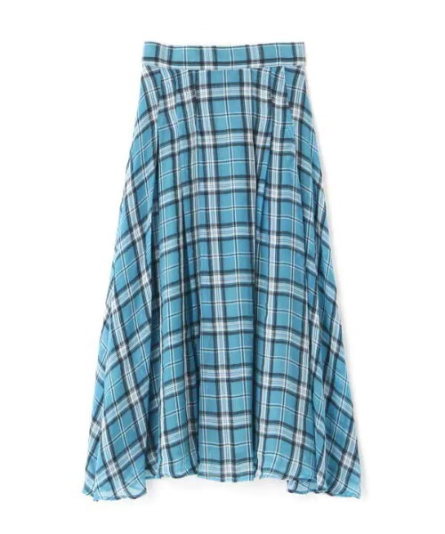 N.（N. Natural Beauty Basic）（エヌエヌナチュラルビューティーベーシック）の「◆シアーチェックスカート（スカート・レディース・ブラウン/ブルー・MEDIUM）」の11枚目の写真