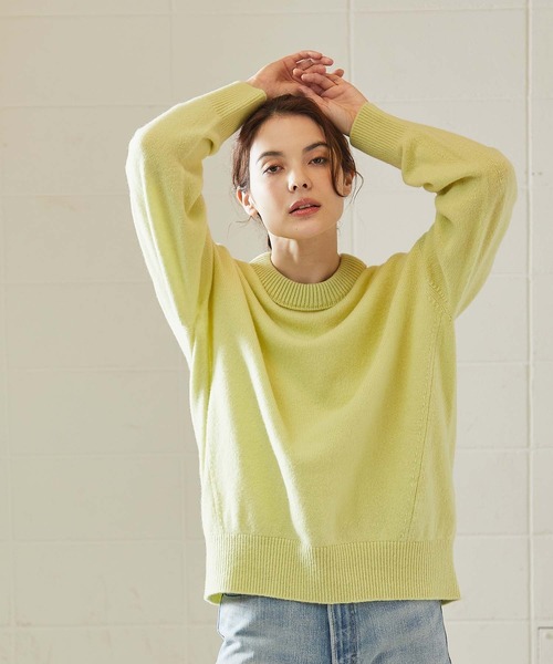 OUVRAGE CLASSE(ウヴラージュクラス)の「【オンラインストア限定】カラーチビハイネックニット(Tシャツ/カットソー・レディース・ブルー/レモンイエロー・FREE)」の22枚目の写真