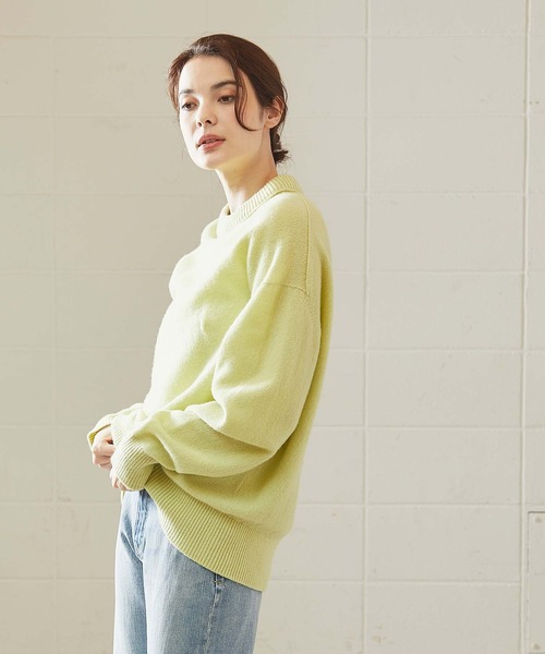 OUVRAGE CLASSE(ウヴラージュクラス)の「【オンラインストア限定】カラーチビハイネックニット(Tシャツ/カットソー・レディース・ブルー/レモンイエロー・FREE)」の12枚目の写真