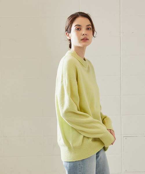 OUVRAGE CLASSE(ウヴラージュクラス)の「【オンラインストア限定】カラーチビハイネックニット(Tシャツ/カットソー・レディース・ブルー/レモンイエロー・FREE)」の13枚目の写真