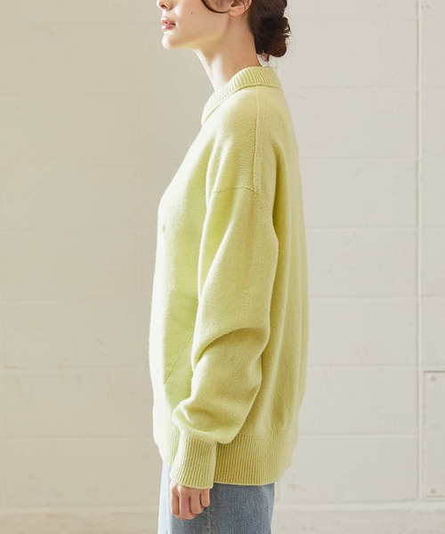 OUVRAGE CLASSE(ウヴラージュクラス)の「【オンラインストア限定】カラーチビハイネックニット(Tシャツ/カットソー・レディース・ブルー/レモンイエロー・FREE)」の18枚目の写真
