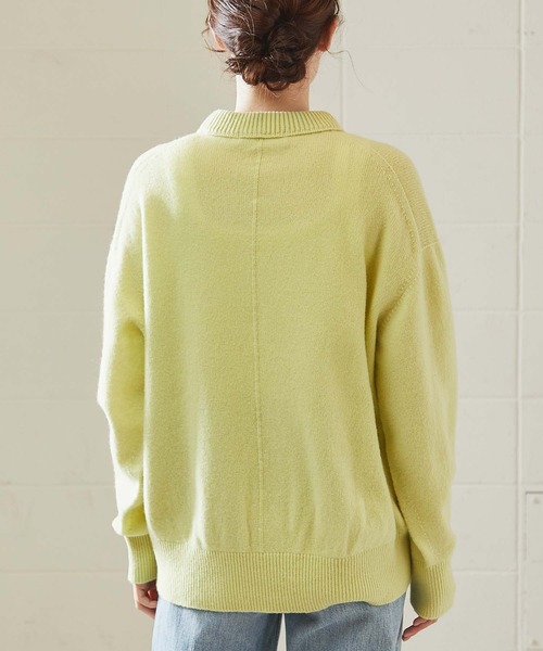 OUVRAGE CLASSE(ウヴラージュクラス)の「【オンラインストア限定】カラーチビハイネックニット(Tシャツ/カットソー・レディース・ブルー/レモンイエロー・FREE)」の6枚目の写真