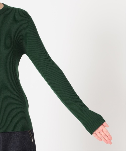 IENA（イエナ）の「3x3リブクルーネックカーディガン◆（カーディガン/ボレロ・レディース・ブラック系その他/グレー/ネイビー系/ブルー/グリーン/ナチュラル・FREE）」の18枚目の写真