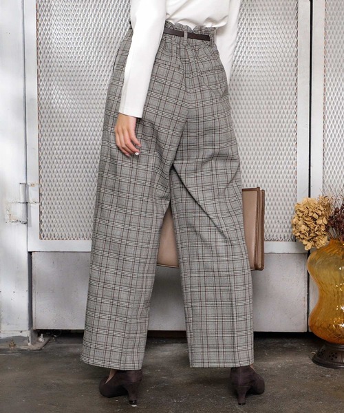 Honeys(ハニーズ)の「チェックストレートパンツ(その他パンツ・レディース・グレー系その他/ベージュ系その他/グレー系その他2/ベージュ系その他2・LL/S/M/L)」の18枚目の写真