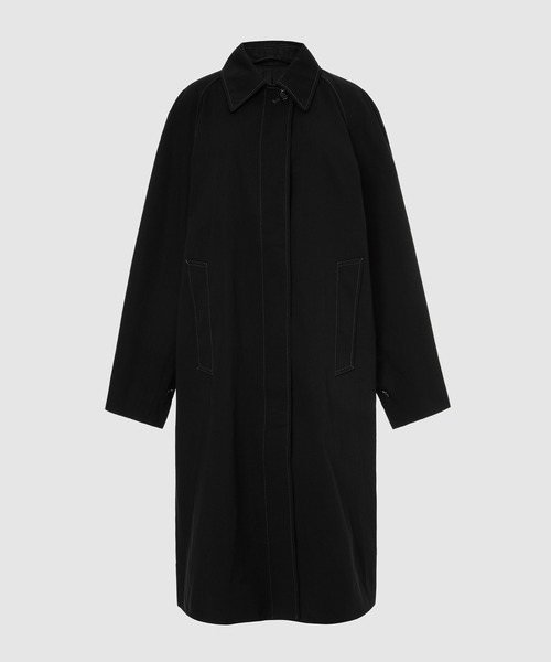 LEMAIRE(ルメール)の「OVERCOAT(ステンカラーコート・レディース・ベージュ系その他/ブラック・34/36)」の2枚目の写真