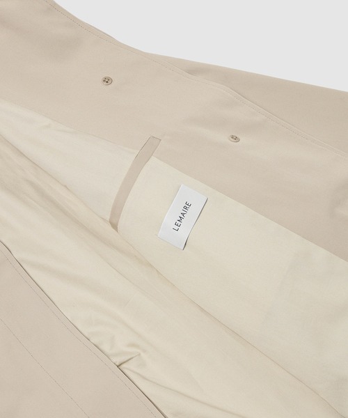 LEMAIRE(ルメール)の「OVERCOAT(ステンカラーコート・レディース・ベージュ系その他/ブラック・34/36)」の3枚目の写真