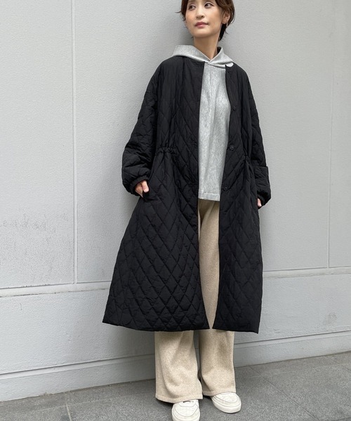 BEARDSLEY(ビアズリー)の「2サイズ展開で低身長の方にも◎コットンウールを使用した ニットパンツ(その他パンツ・レディース・ベージュ/ブラック・1/0)」の15枚目の写真