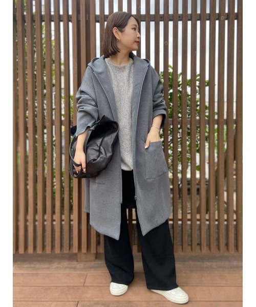 BEARDSLEY(ビアズリー)の「2サイズ展開で低身長の方にも◎コットンウールを使用した ニットパンツ(その他パンツ・レディース・ベージュ/ブラック・1/0)」の10枚目の写真