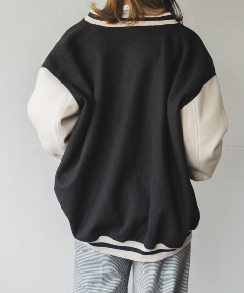 WEGO（ウィゴー）の「WEGO/ラインリブスタジャン（ブルゾン・レディース・ブラック/ダークグリーン/ブラウン・FREE）」の21枚目の写真