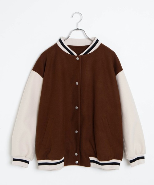 WEGO（ウィゴー）の「WEGO/ラインリブスタジャン（ブルゾン・レディース・ブラック/ダークグリーン/ブラウン・FREE）」の13枚目の写真