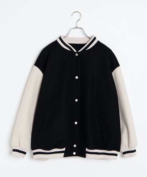 WEGO（ウィゴー）の「WEGO/ラインリブスタジャン（ブルゾン・レディース・ブラック/ダークグリーン/ブラウン・FREE）」の16枚目の写真