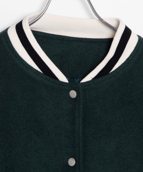 WEGO（ウィゴー）の「WEGO/ラインリブスタジャン（ブルゾン・レディース・ブラック/ダークグリーン/ブラウン・FREE）」の20枚目の写真