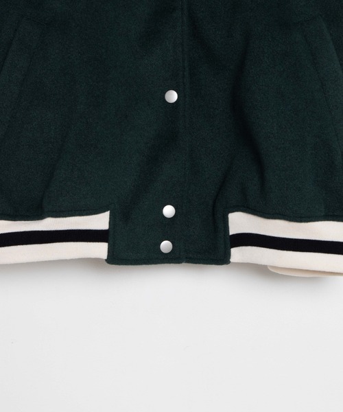 WEGO（ウィゴー）の「WEGO/ラインリブスタジャン（ブルゾン・レディース・ブラック/ダークグリーン/ブラウン・FREE）」の17枚目の写真