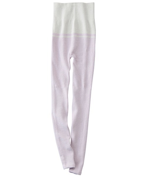 Lingerie by GeeRA（ランジェリーバイジーラ）の「ウチコレ　リラックス着圧レギンス（レギンス/スパッツ・レディース・チャコールグレー/ピンク/クリーム/ラベンダー/パープル系その他/ピンク系その他・MEDIUM/LARGE）」の3枚目の写真