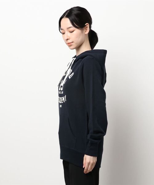 ALL ORDINARIES（オールオーディナリーズ）の「MILFORD裏毛ロゴプルパーカー（パーカー・レディース・杢グレー/ダークネイビー・4/3）」の4枚目の写真