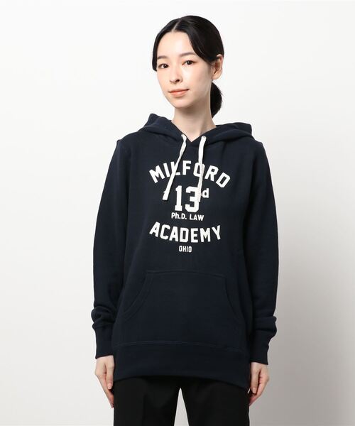 ALL ORDINARIES（オールオーディナリーズ）の「MILFORD裏毛ロゴプルパーカー（パーカー・レディース・杢グレー/ダークネイビー・4/3）」の18枚目の写真