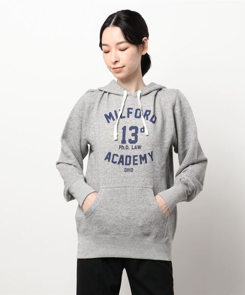 ALL ORDINARIES（オールオーディナリーズ）の「MILFORD裏毛ロゴプルパーカー（パーカー・レディース・杢グレー/ダークネイビー・4/3）」の19枚目の写真