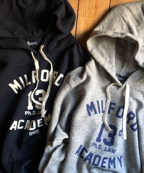 ALL ORDINARIES（オールオーディナリーズ）の「MILFORD裏毛ロゴプルパーカー（パーカー・レディース・杢グレー/ダークネイビー・4/3）」の17枚目の写真