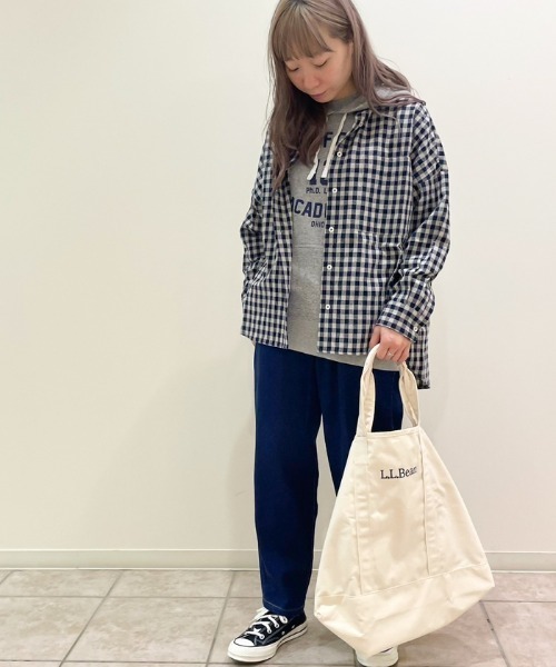 ALL ORDINARIES（オールオーディナリーズ）の「MILFORD裏毛ロゴプルパーカー（パーカー・レディース・杢グレー/ダークネイビー・4/3）」の15枚目の写真