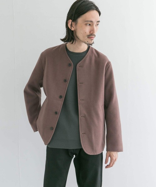 URBAN RESEARCH（アーバンリサーチ）の「『UR TECH』起毛ノーカラーブルゾン（ブルゾン・メンズ・ブラック/ブラウン系その他/ブルー系その他・LARGE/MEDIUM）」の15枚目の写真